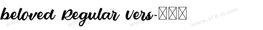 beloved Regular Vers字体转换